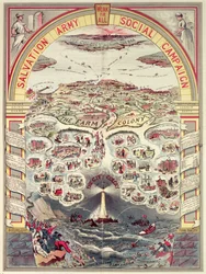 Salvation Army Social Campaign Propaganda Poster, London, c.1910